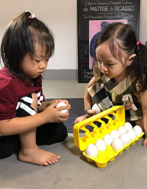 Load image into Gallery viewer, Easter Matching Eggs Connect Eggs Carton Toys Gifts for 1 2 3 Years Old Kids Toddler Baby Girls Boys Shape Color Egg Play Learn
