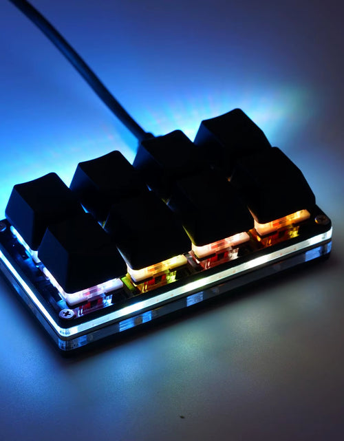 Load image into Gallery viewer, RGB 8 Keys Mini Keypad DIY Shortcut Keyboard Custom Keyboard Programmable Mechanical Keyboard Gaming Keyboard
