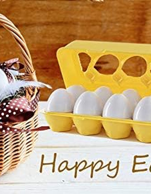 Load image into Gallery viewer, Easter Matching Eggs Connect Eggs Carton Toys Gifts for 1 2 3 Years Old Kids Toddler Baby Girls Boys Shape Color Egg Play Learn
