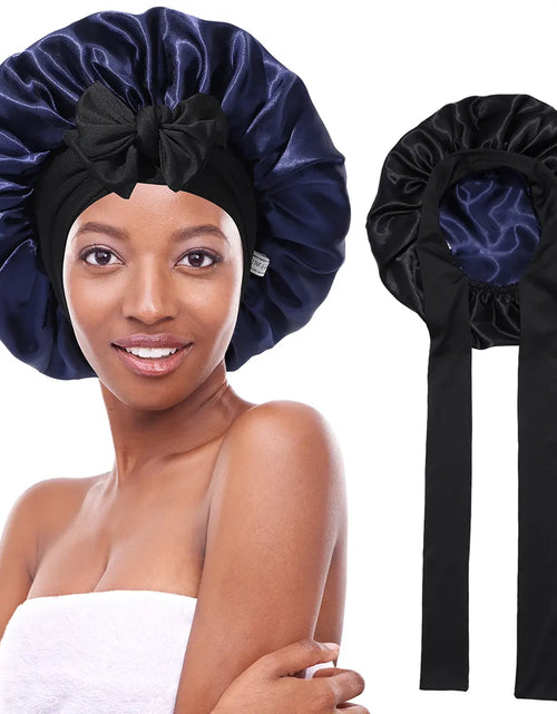 Load image into Gallery viewer, Silk-Like Satin Double-Layer Hair Cap
