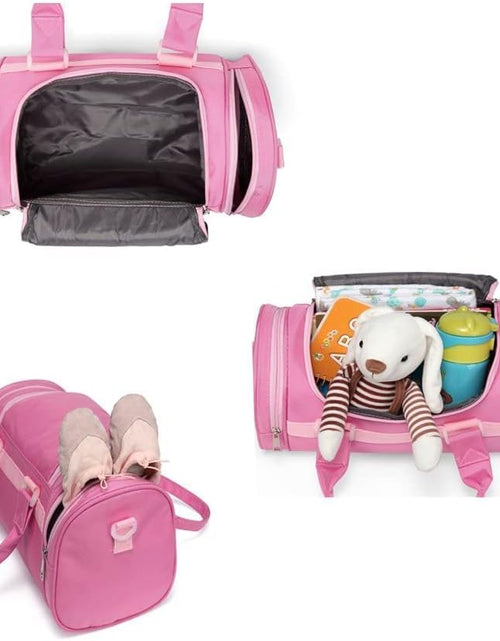 Load image into Gallery viewer, Kids Ballerina Dance Bag for Girls, Duffel Is the Perfect Size for Ballet Class,Dance Recitals ,Weekend Overnight, Short Trips,Carry-On Size
