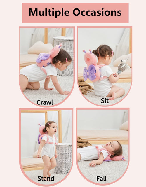 Load image into Gallery viewer, Toddler Baby Head Protector Pad Safety Cushion with Knee Pads&amp;Anti-Slip Socks (Elephant)
