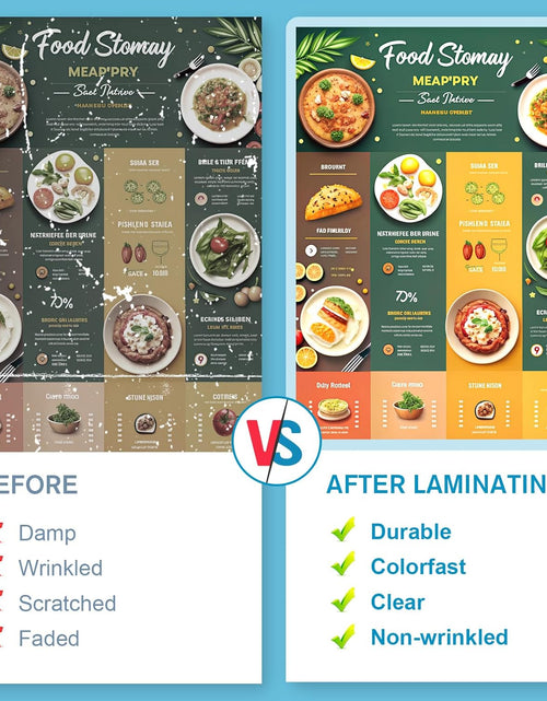 Load image into Gallery viewer, Laminating Sheets Thermal Laminate Pouches, Hold 11 X 17 Inch Sheet 25 Pack, 5 Mil Clear Laminated Pouch 11.5 X 17.5 Inch Lamination Paper for Laminator, round Corner, Home &amp; Office
