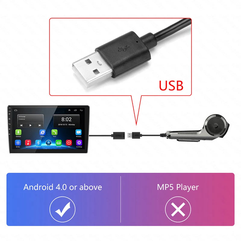 Car DVR Dash Cam Full HD 1080P Dash Cam for DVD Android Player ADAS LDWS Navigation Unit Auto Audio Voice Alarm Video Recording