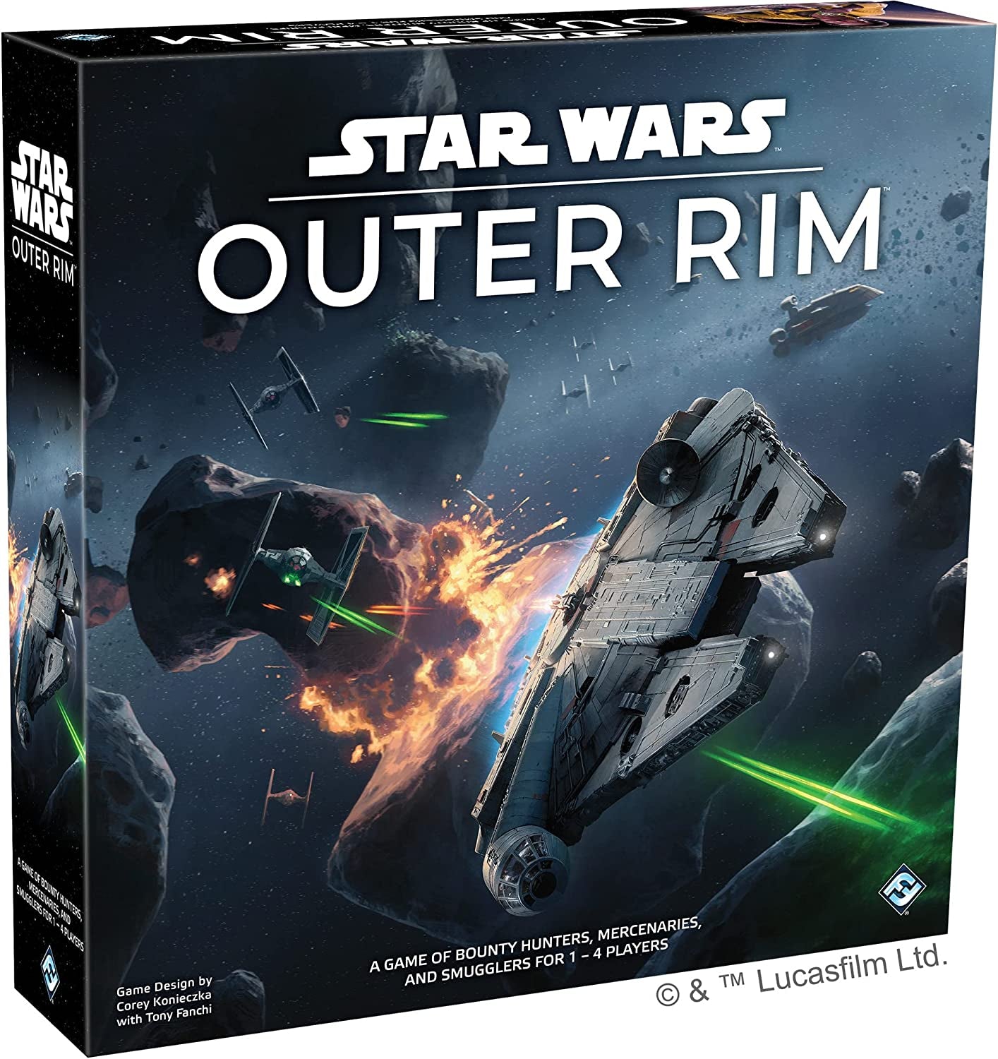 Star Wars Outer Rim Board Game | Strategy Game | Adventure Game for Adults and Teens | Ages 14 and up | 1-4 Players | Average Playtime 3-4 Hours | Made by Fantasy Flight Games