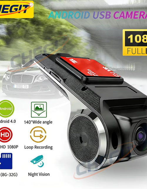 Load image into Gallery viewer, Car DVR Dash Cam Full HD 1080P Dash Cam for DVD Android Player ADAS LDWS Navigation Unit Auto Audio Voice Alarm Video Recording
