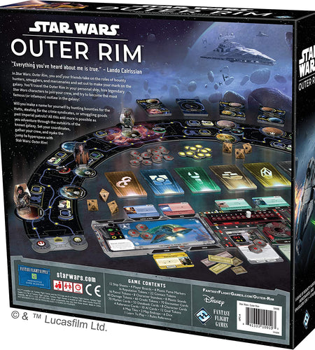 Star Wars Outer Rim Board Game | Strategy Game | Adventure Game for Adults and Teens | Ages 14 and up | 1-4 Players | Average Playtime 3-4 Hours | Made by Fantasy Flight Games