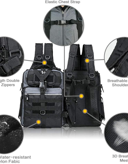 Load image into Gallery viewer, Outdoor Tackle Bag - Large Water-Resistant Fishing Backpack
