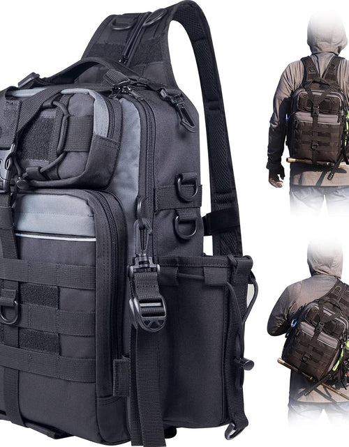 Load image into Gallery viewer, Outdoor Tackle Bag - Large Water-Resistant Fishing Backpack
