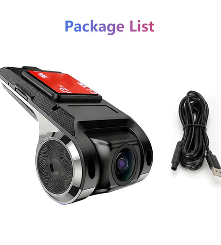 Car DVR Dash Cam Full HD 1080P Dash Cam for DVD Android Player ADAS LDWS Navigation Unit Auto Audio Voice Alarm Video Recording