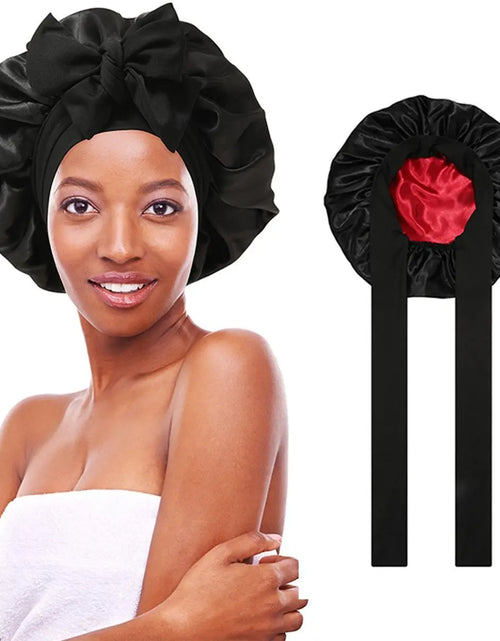 Load image into Gallery viewer, Silk-Like Satin Double-Layer Hair Cap
