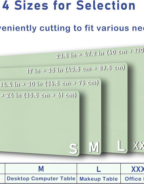 Load image into Gallery viewer, Leather Desk Pad Protector,Non-Slip Mouse Pad,Laptop Desk Pad,Office Mouse Mat,Waterproof Leather Desk Blotter,Desk Writing Pad for Office and Home (M-Green,30"X14")
