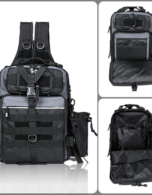 Load image into Gallery viewer, Outdoor Tackle Bag - Large Water-Resistant Fishing Backpack

