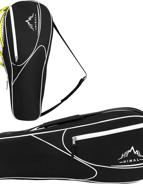 Load image into Gallery viewer, Himal 3 Racquet Tennis-Bag Premium Tennis-Racket-Bag with Protective Pad, Professional or Beginner Tennis Players, Lightweight Tennis Bag for All Ages,Black
